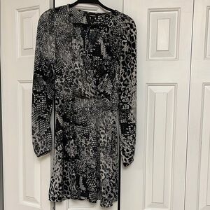 Elegant Black and Gray Women's Dress